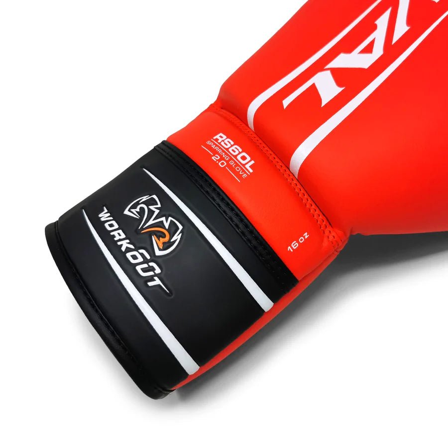Rival Boxing RS60 2.0 Lace-Up Workout Sparring Gloves - Red
