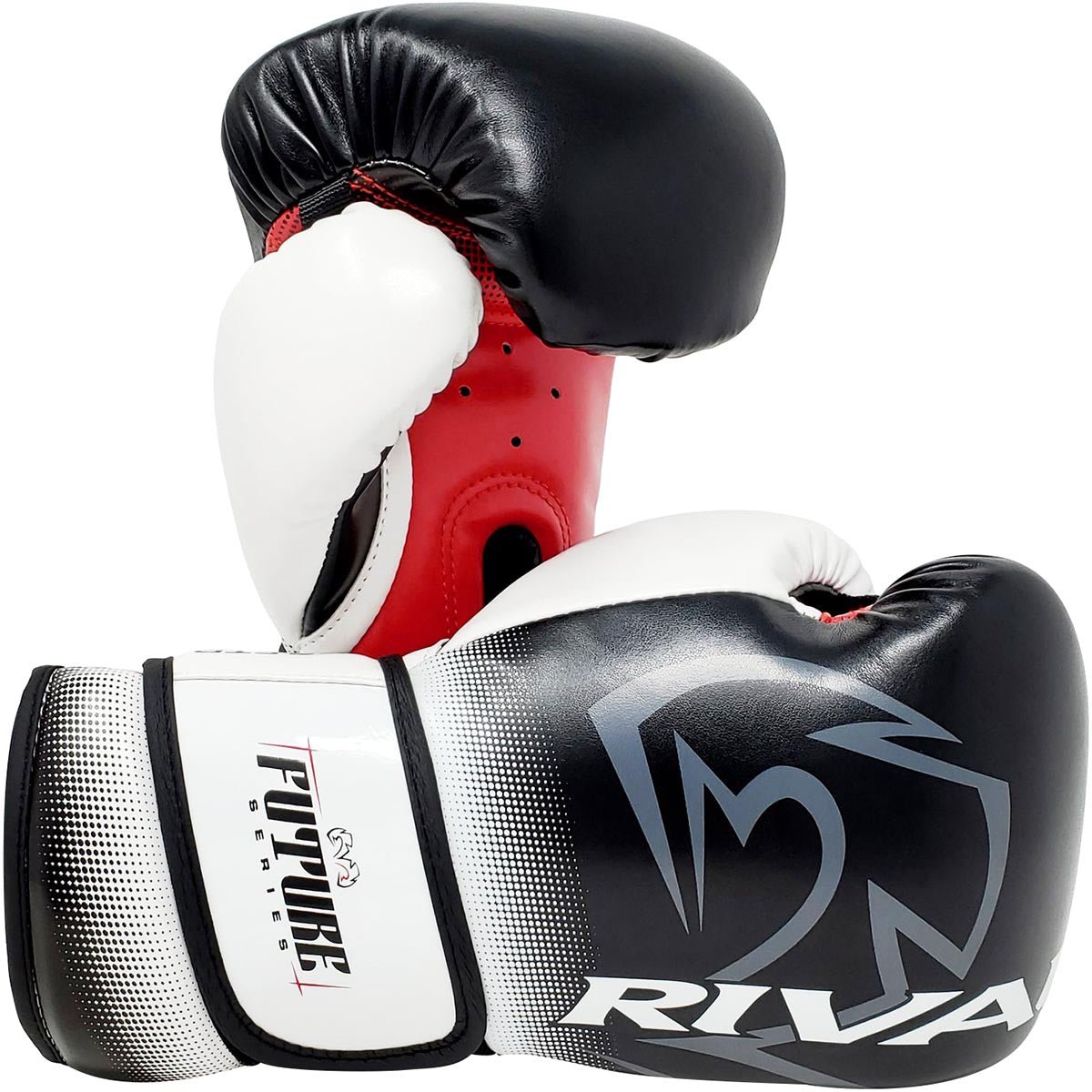 RIVAL Boxing Youth RS-FTR Future Hook and Loop Sparring Gloves - Black/Red/White