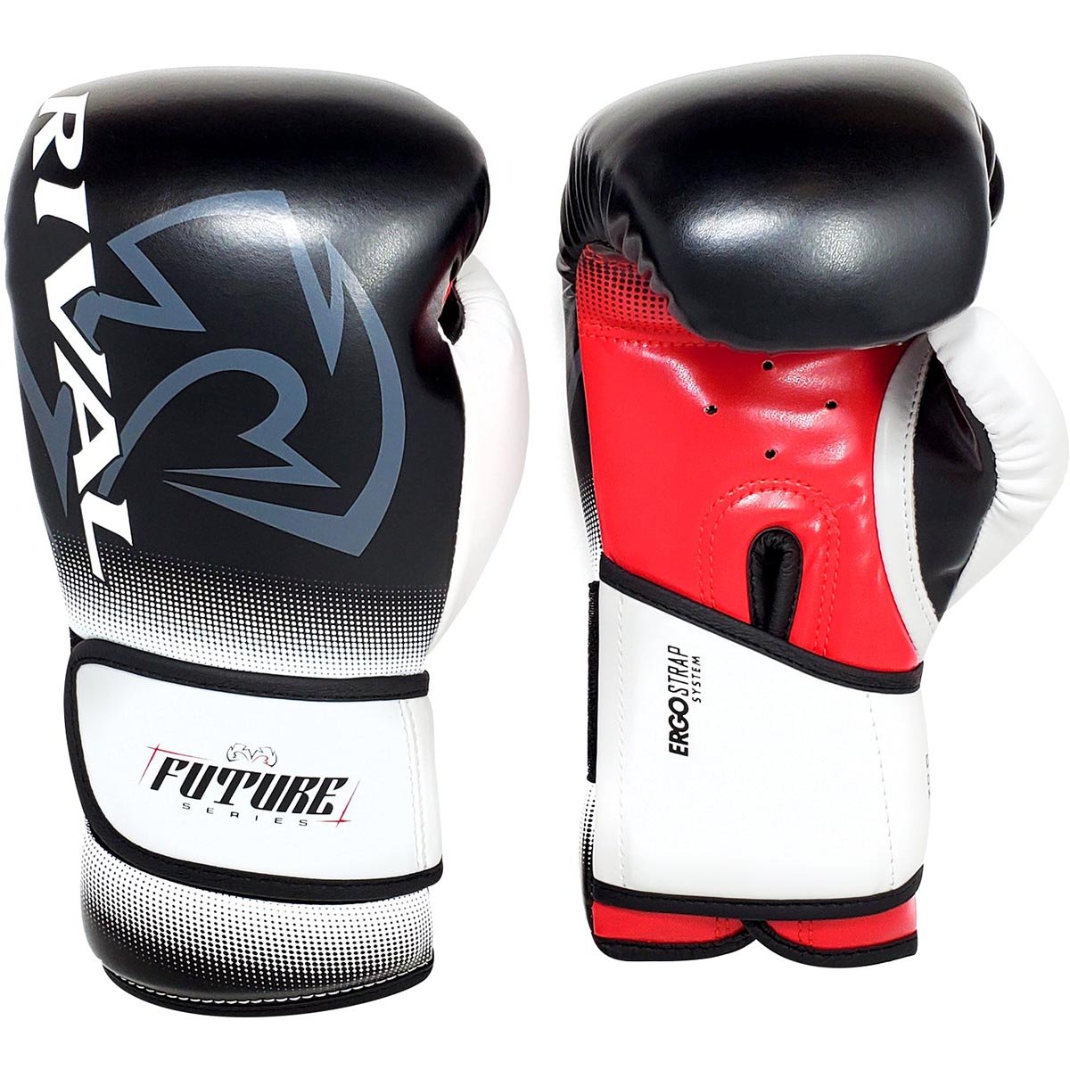 RIVAL Boxing Youth RS-FTR Future Hook and Loop Sparring Gloves - Black/Red/White