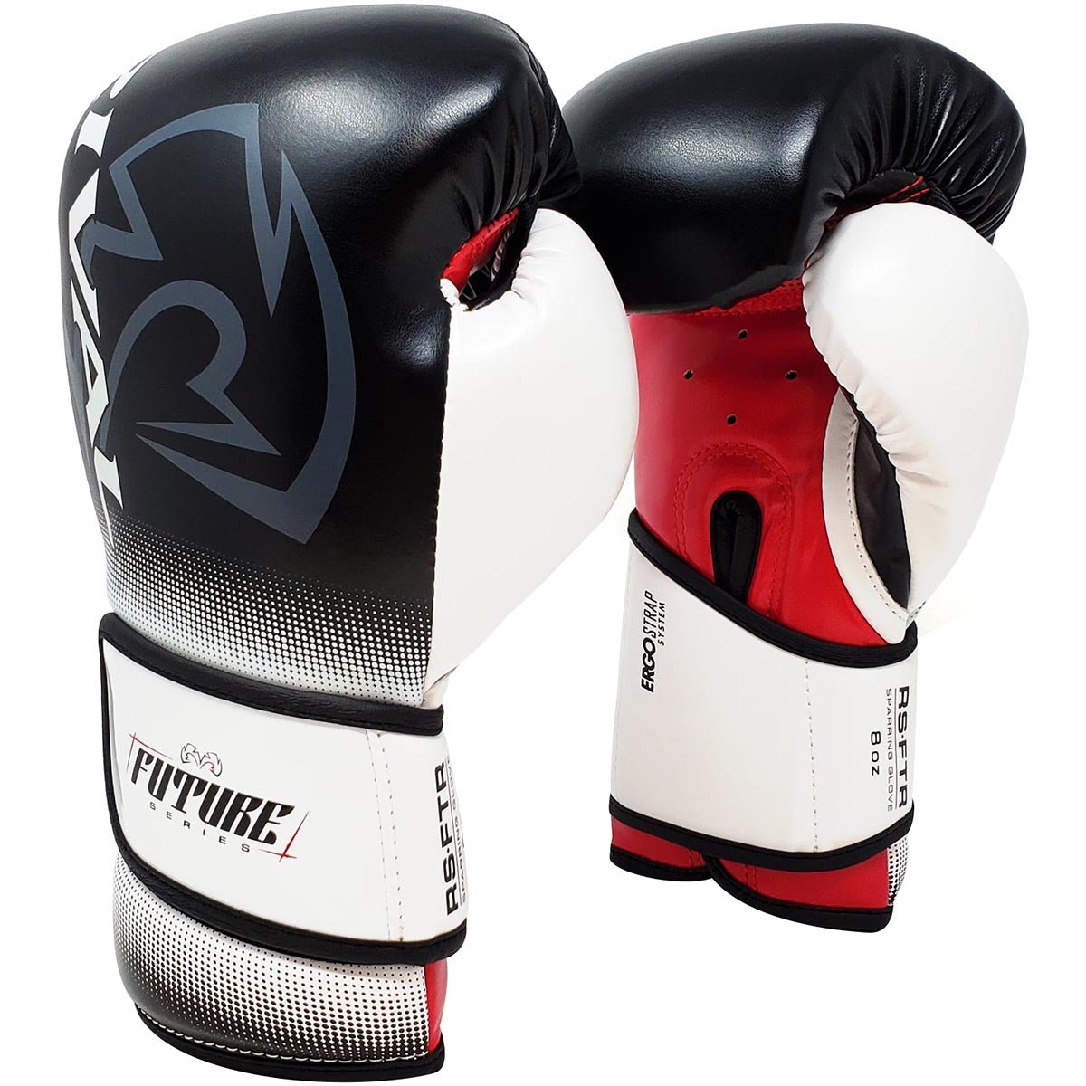 RIVAL Boxing Youth RS-FTR Future Hook and Loop Sparring Gloves - Black/Red/White