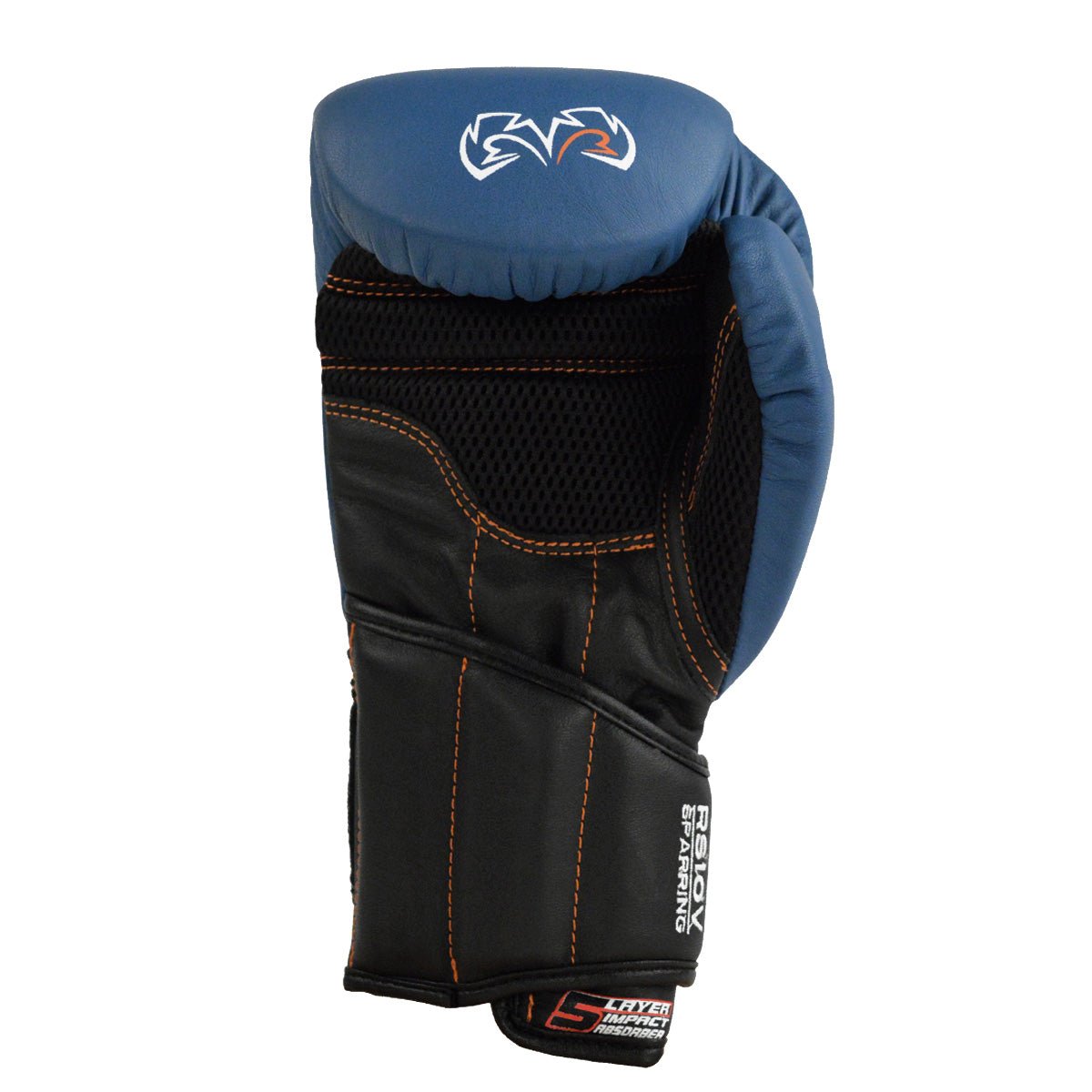 RIVAL Boxing RS10V Optima Hook and Loop Sparring Gloves - Blue/Black
