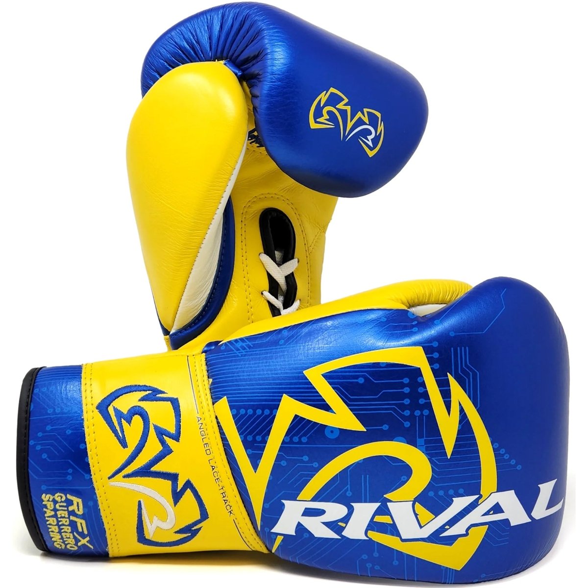 Rival Boxing RFX - Guerrero Sparring Gloves P4P Edition - 12 oz. - Blue/Yellow