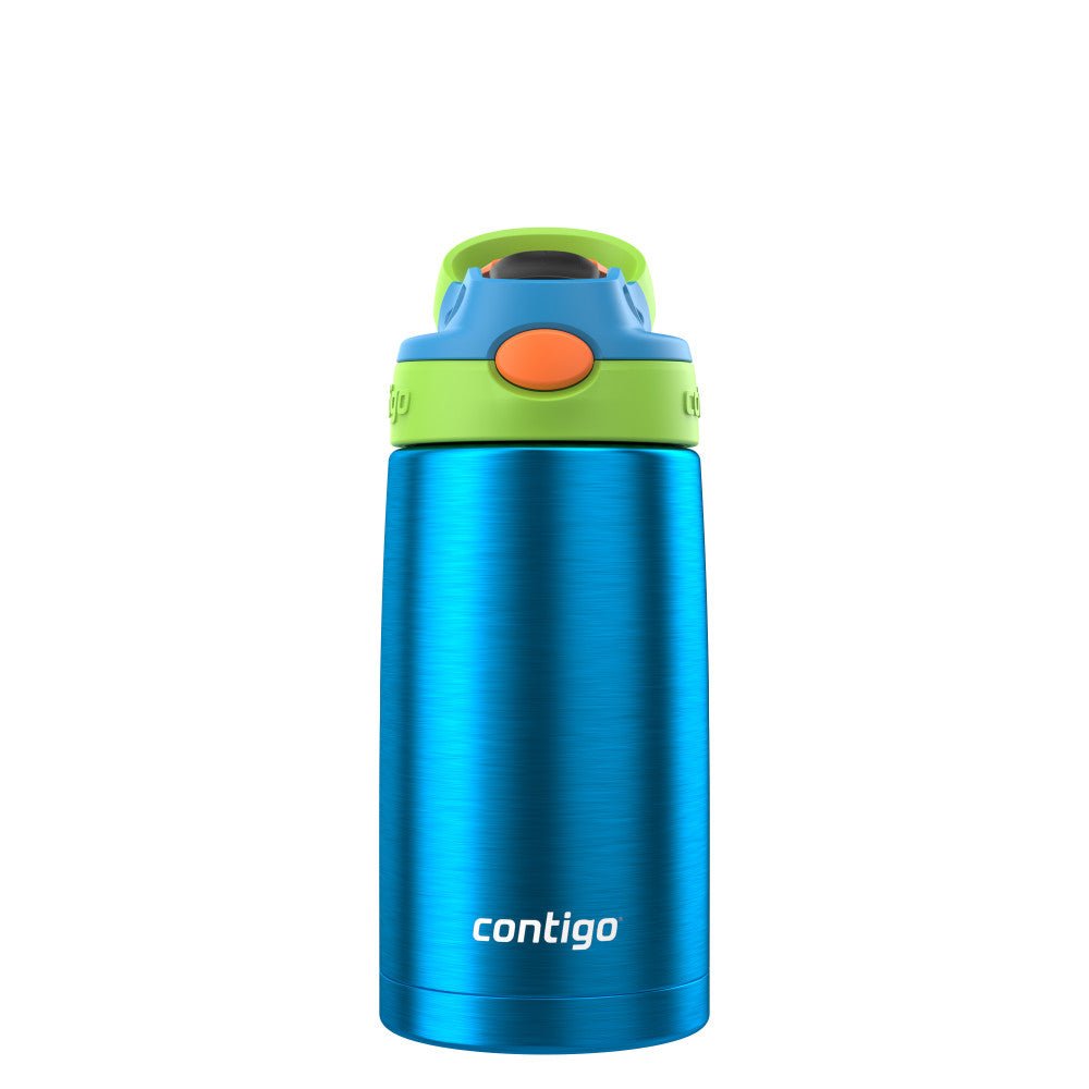 Contigo Kid's 13 oz. Insulated Stainless Steel AutoSpout Straw Water Bottle - Forza Sports