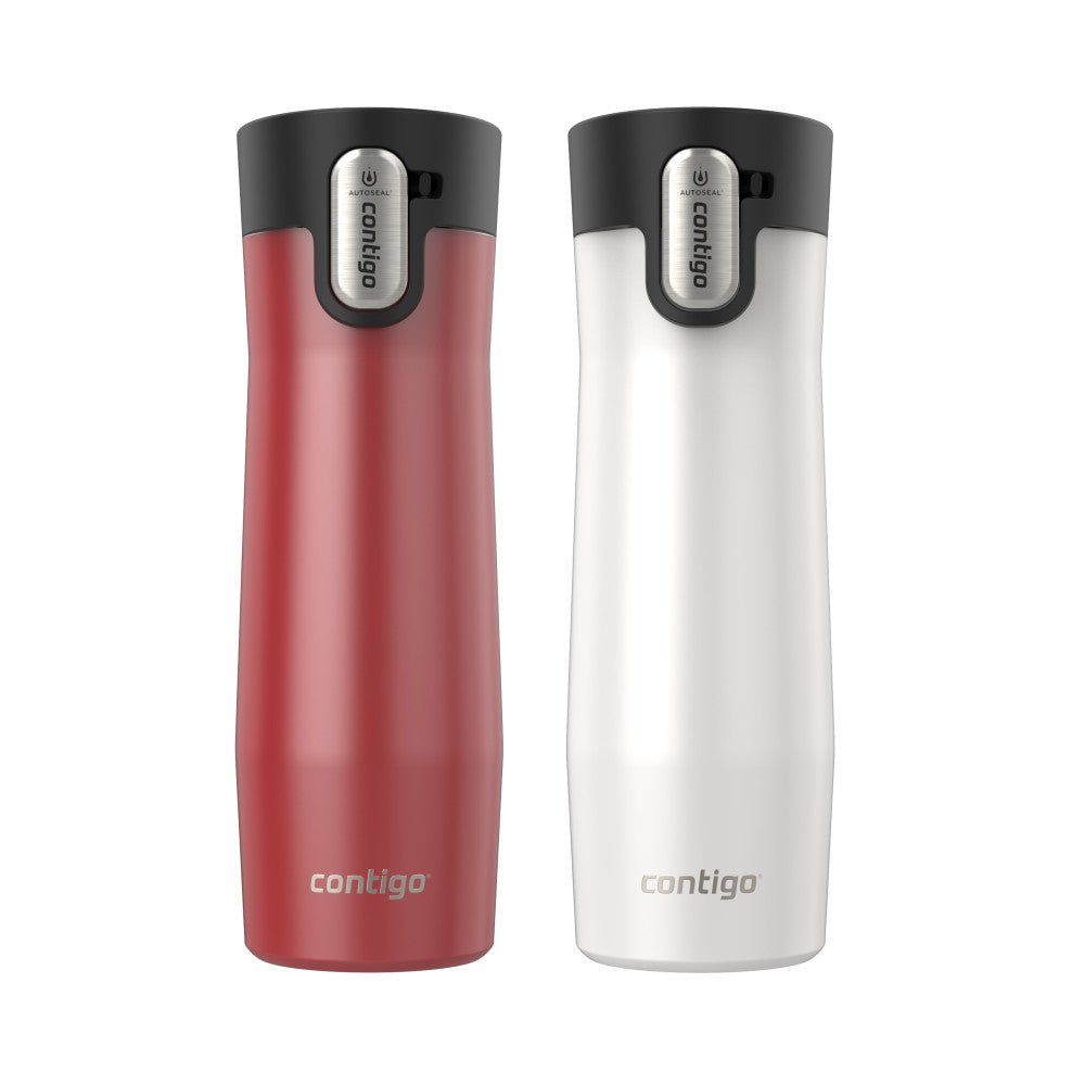 Contigo 20 oz. West Loop 3.0 Autoseal Stainless Steel Travel Mug 2 - Pack - Forza Sports
