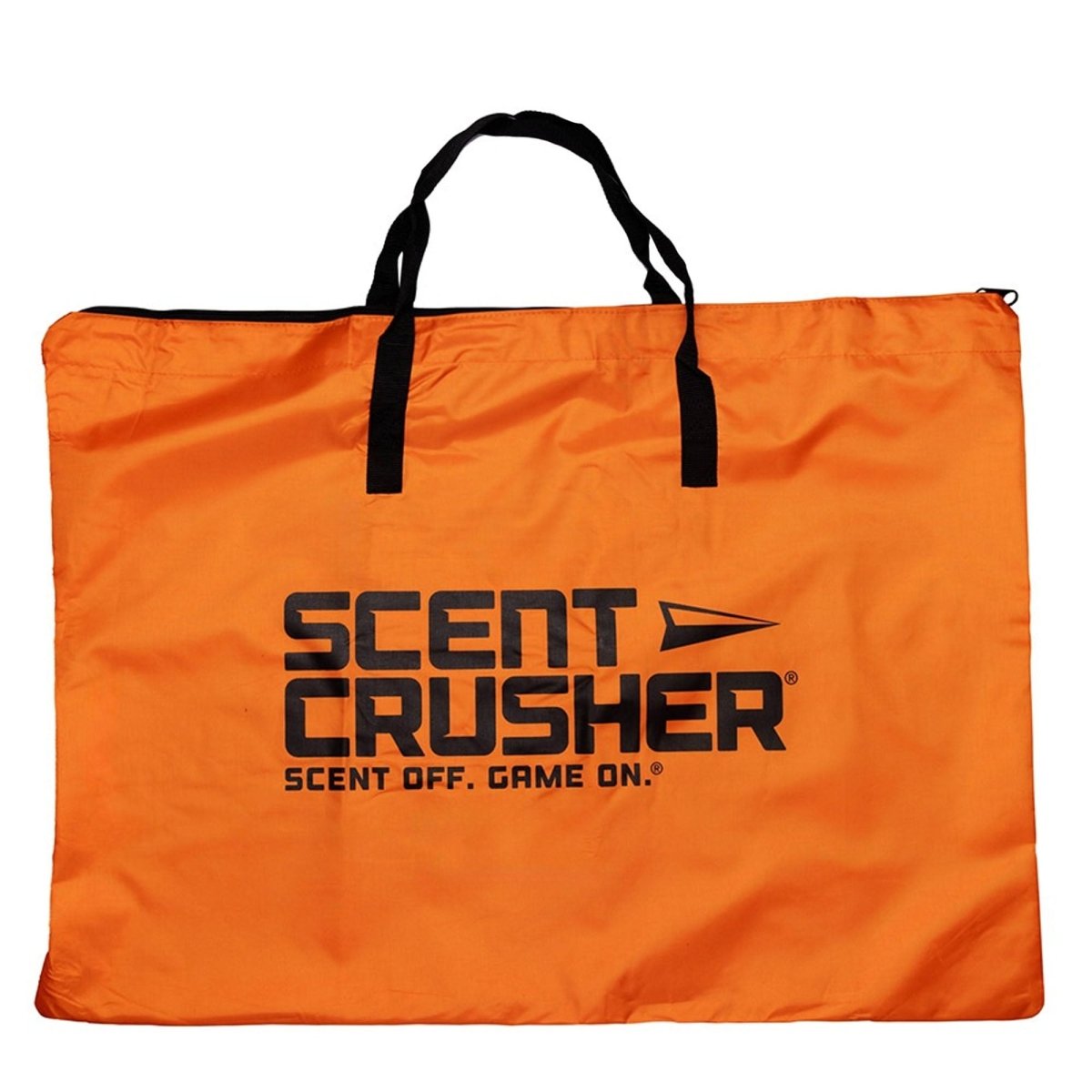 Orange free mat bag with 'Scent Crusher' logo on a white background