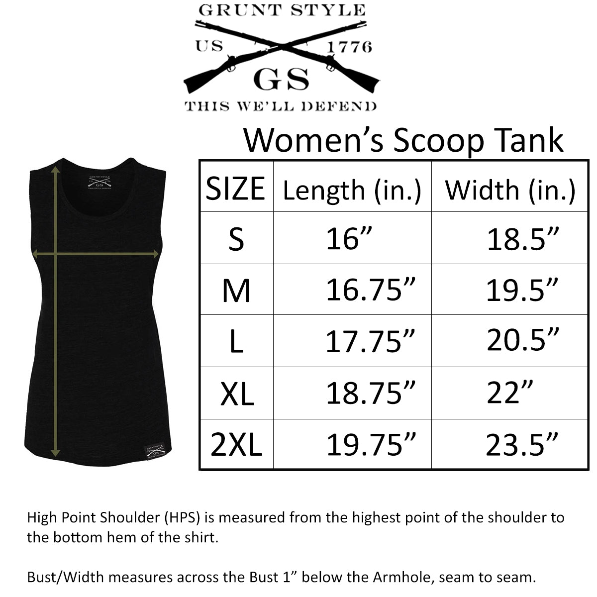 Grunt Style Women's Rifle Flag Tank Top - Black - Forza Sports