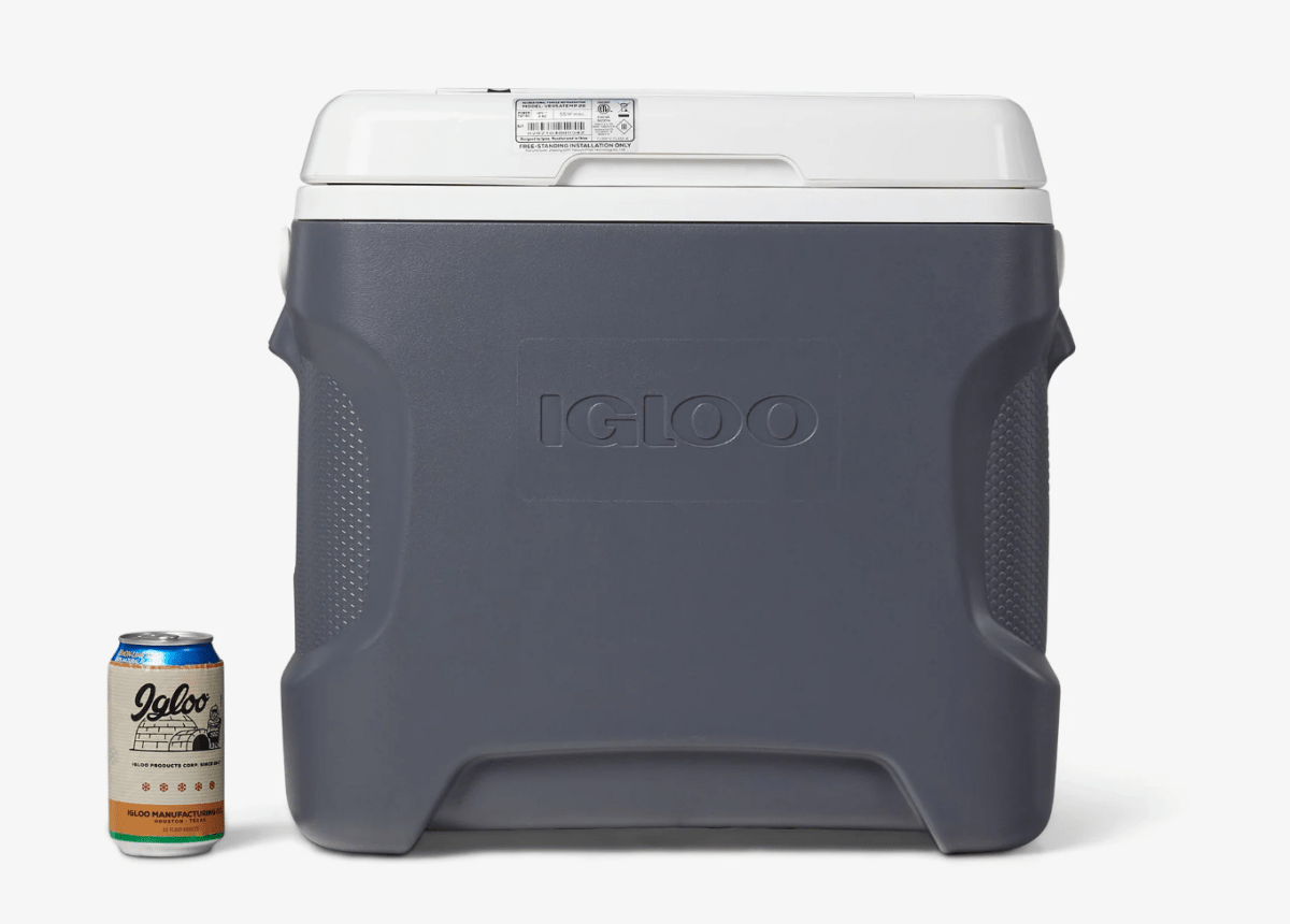 Igloo Versatemp 28 QT Portable Electric Cooler - Grey/White - Forza Sports