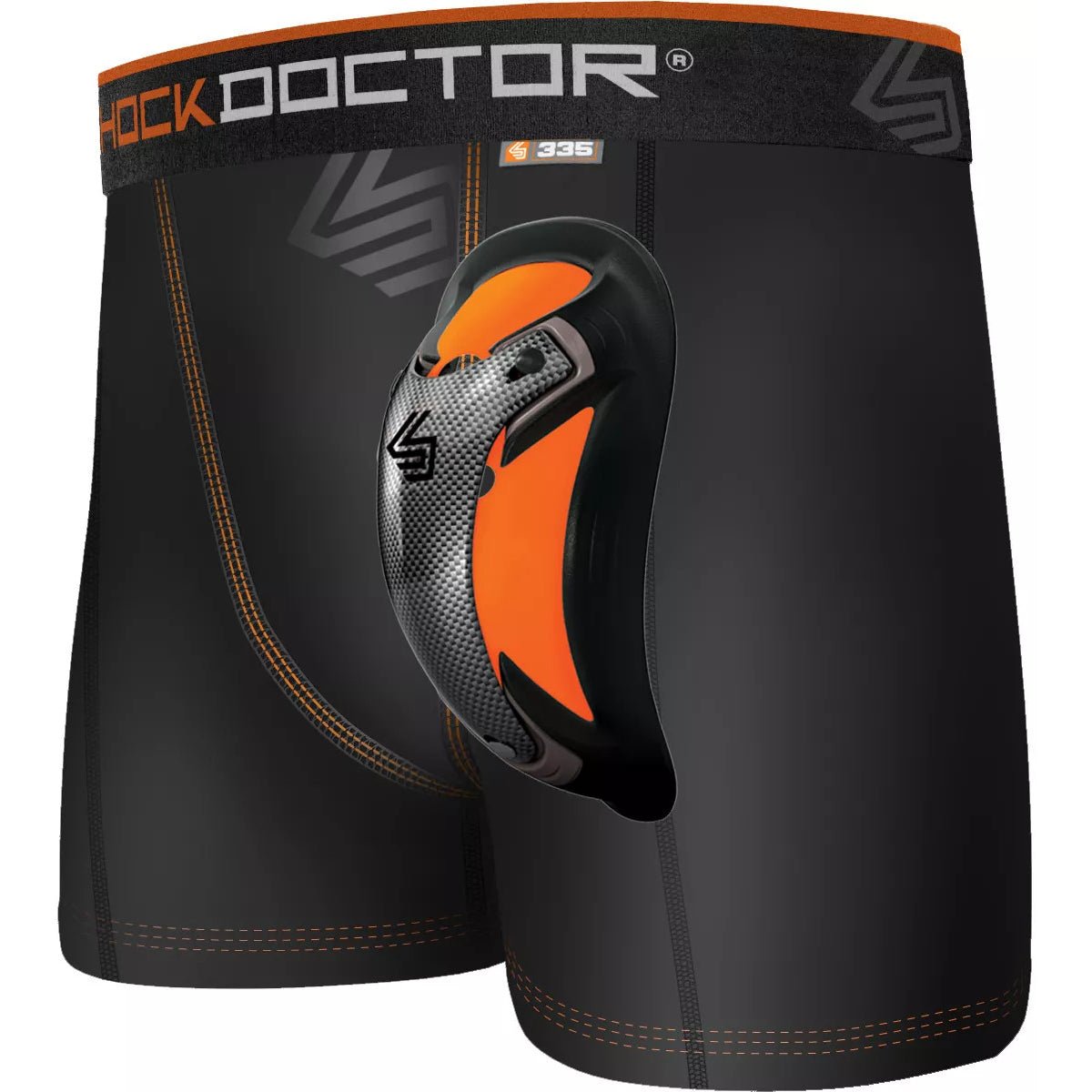 Shock Doctor Ultra Pro Boxer Compression Shorts w/ Ultra Carbon FlexCup - Black - Forza Sports