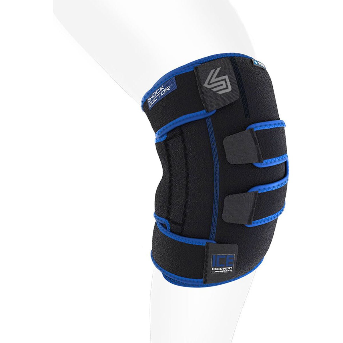 Shock Doctor ICE Recovery Compression Knee Wrap - Black - Forza Sports
