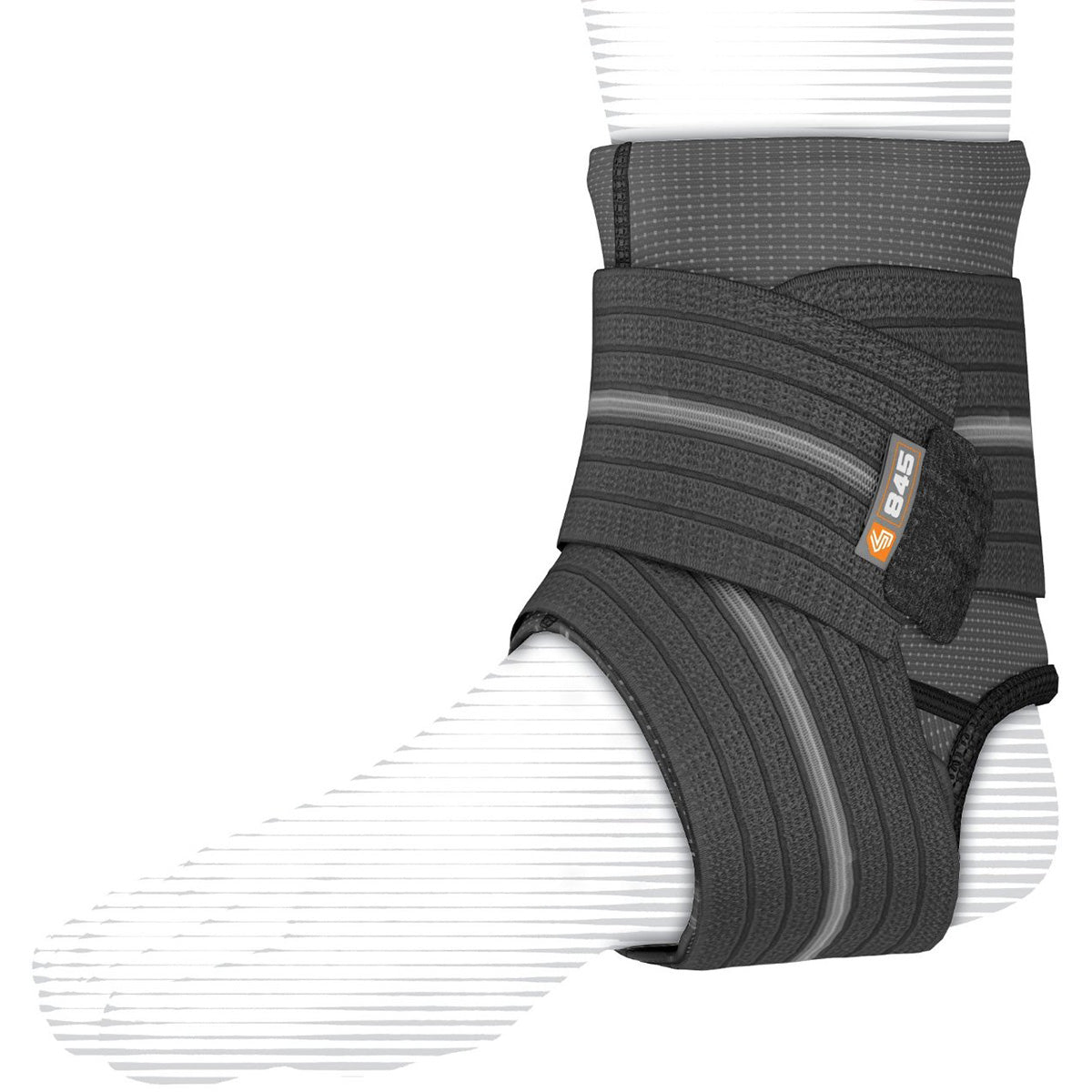 Shock Doctor Ankle Sleeve with Compression Wrap Support - Black - Forza Sports