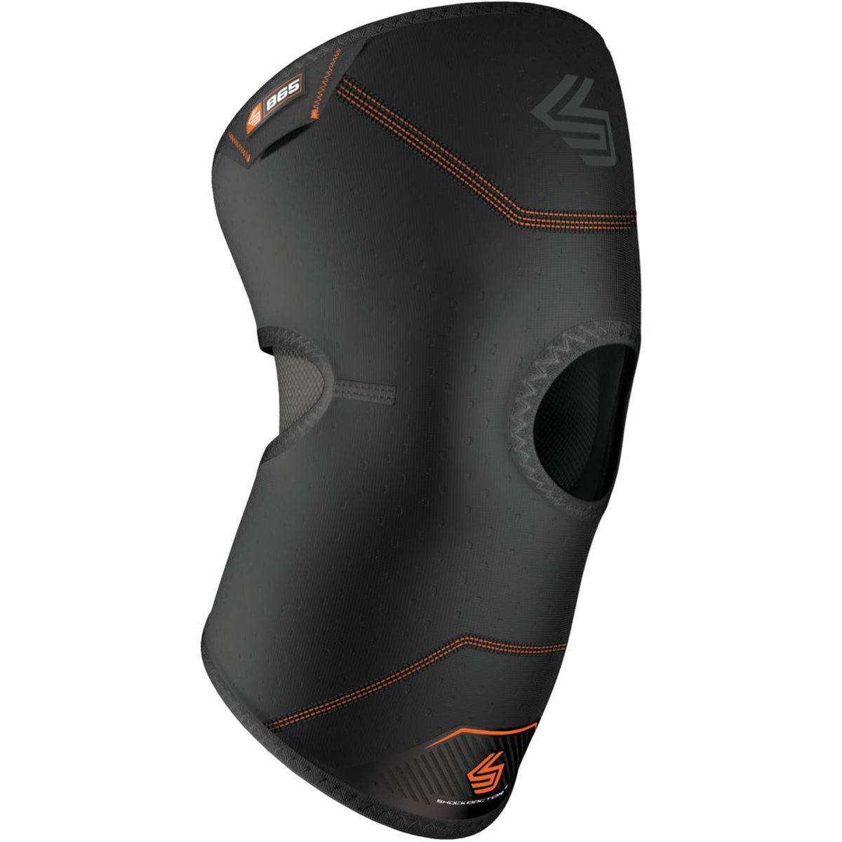 Shock Doctor Knee Compression Sleeve with Open Patella Stabilizer - Black - Forza Sports