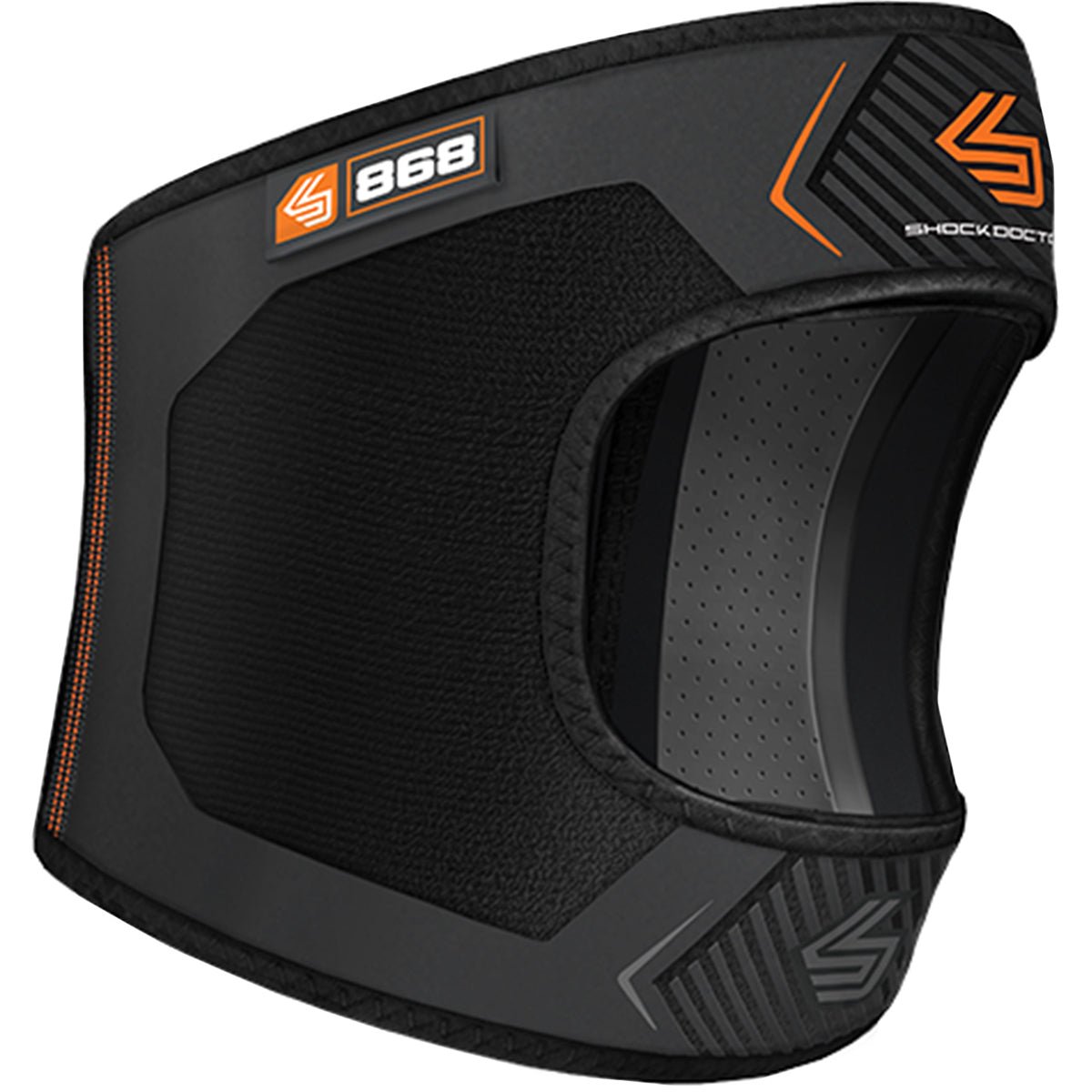 Shock Doctor Knee/Patella Support Wrap with Dual Strap Compression - Black - Forza Sports