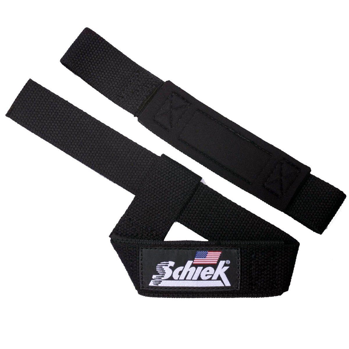 Schiek Sports Model 1000 - BPS Basic 20" Padded Lifting Straps - Black - Forza Sports