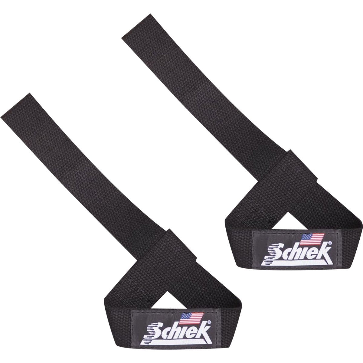 Schiek Sports Model 1000 - BLS2 Extra - Wide 20" Basic Lifting Straps - Black - Forza Sports