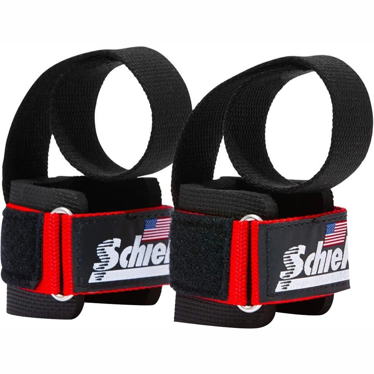 Schiek Sports Model 1000 - PLS Deluxe Power Lifting Straps - Red - Forza Sports