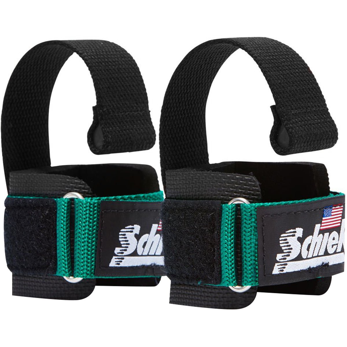 Schiek Sports Model 1000 - DLS Deluxe Dowel Lifting Straps - Green - Forza Sports