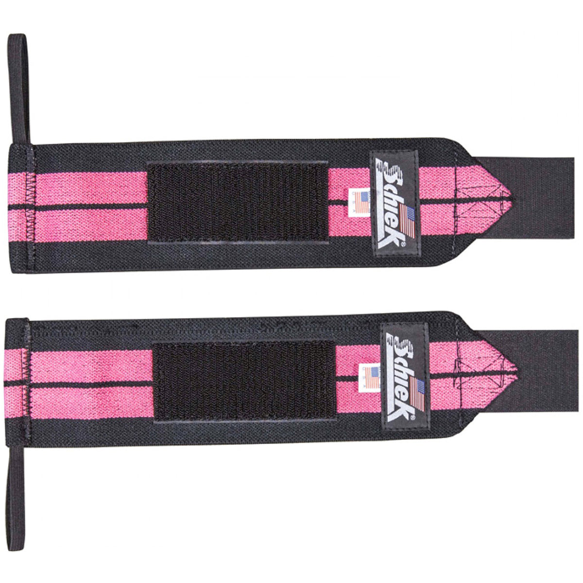 Schiek Sports Model 1112 Heavy Duty 12" Wrist Wraps - Pink/Black Schiek Sports