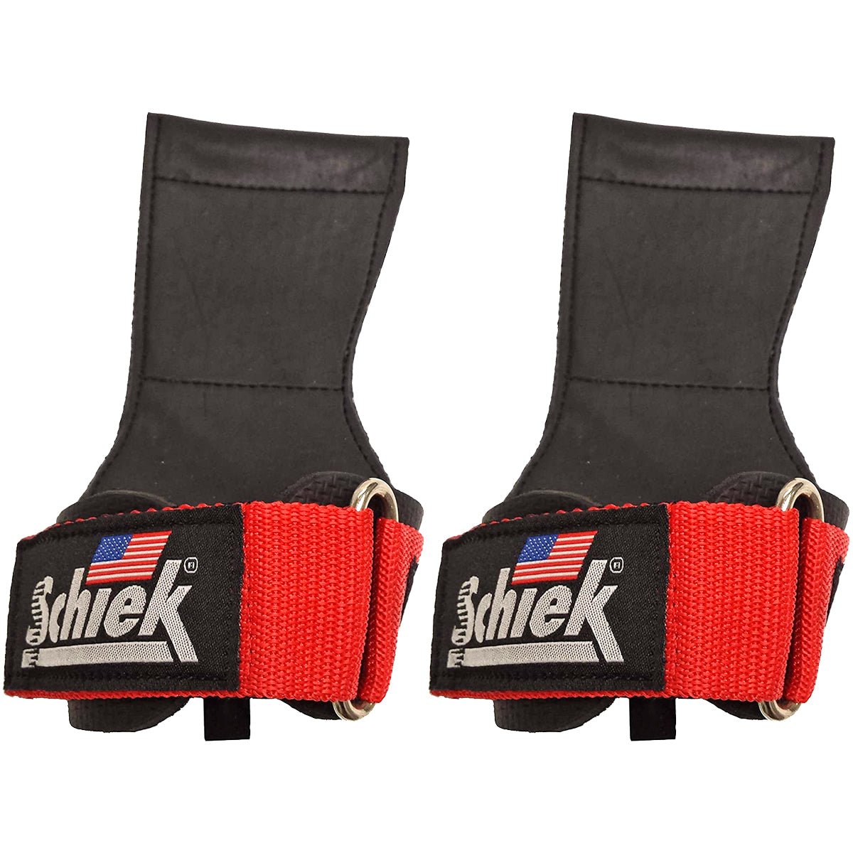 Schiek Sports Model 1900 Ultimate Grip Weight Lifting Straps - Red - Forza Sports