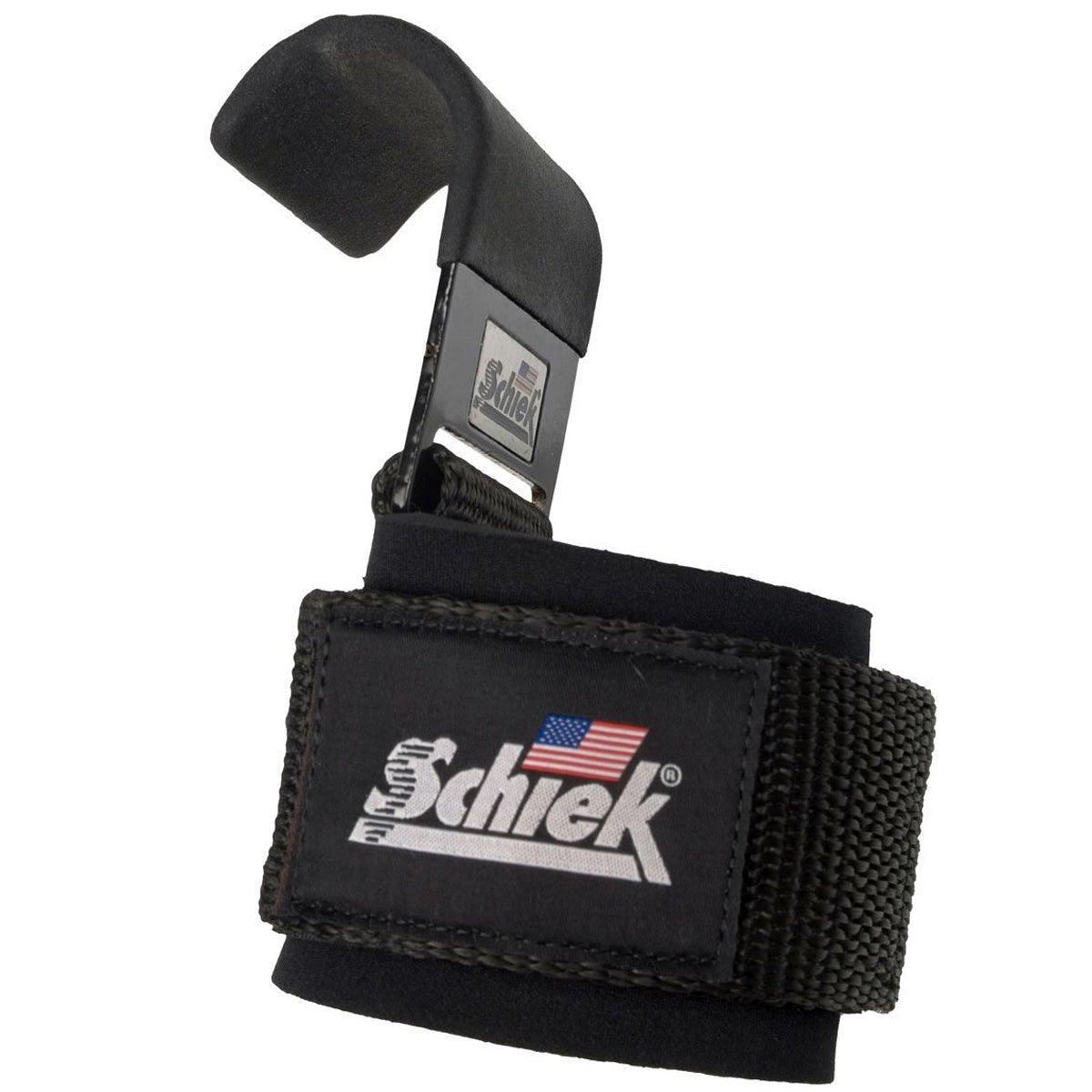 Schiek Sports Model 1200 Power Lifting Hooks - Black - Forza Sports