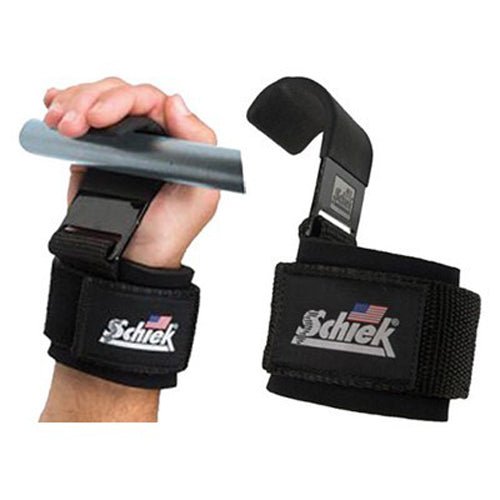 Schiek Sports Model 1200 Power Lifting Hooks - Black - Forza Sports