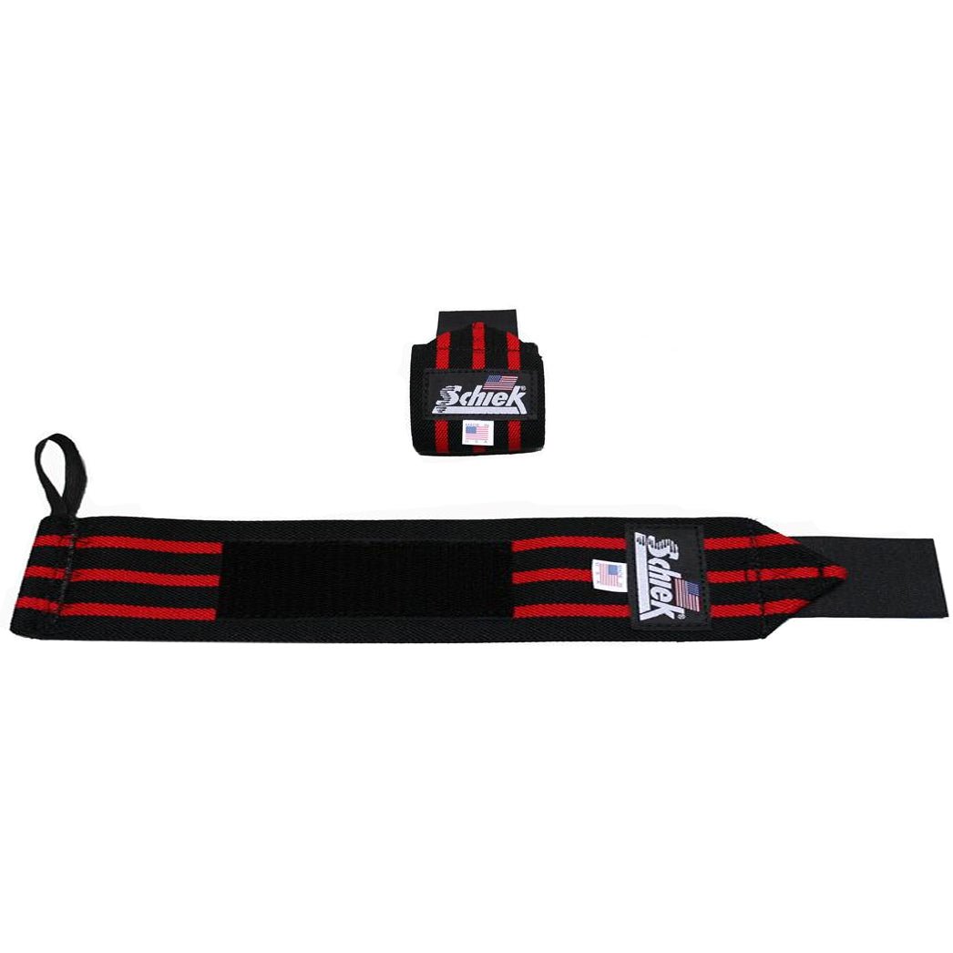 Schiek Sports Model 1124 Heavy Duty 24" Wrist Wraps - Black/Red - Forza Sports