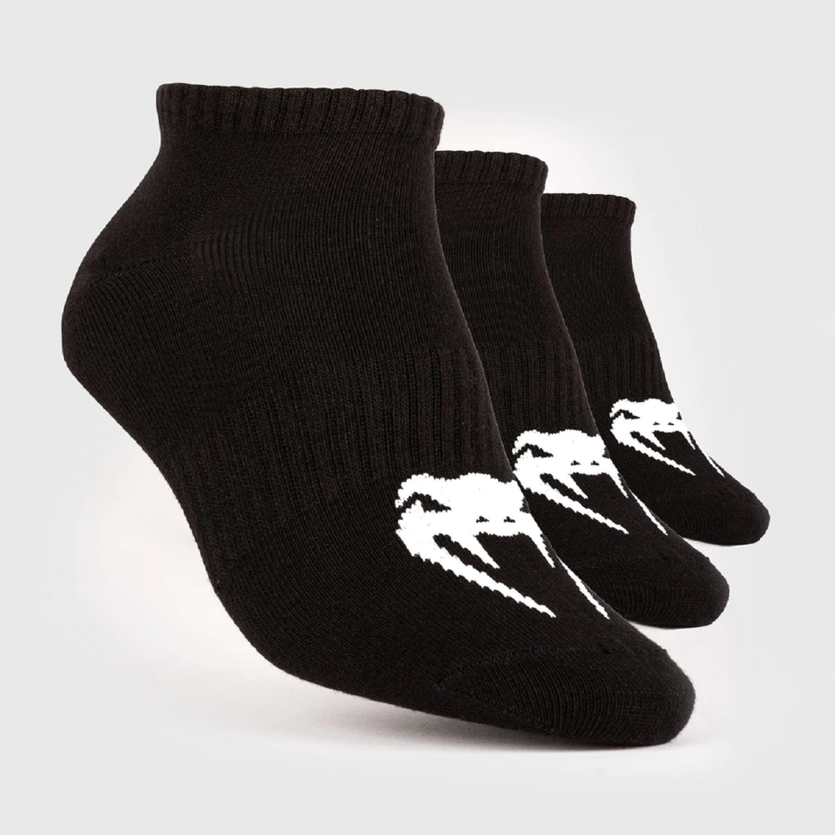 Venum Classic Footlet Socks 3-Pack - Black/White Venum