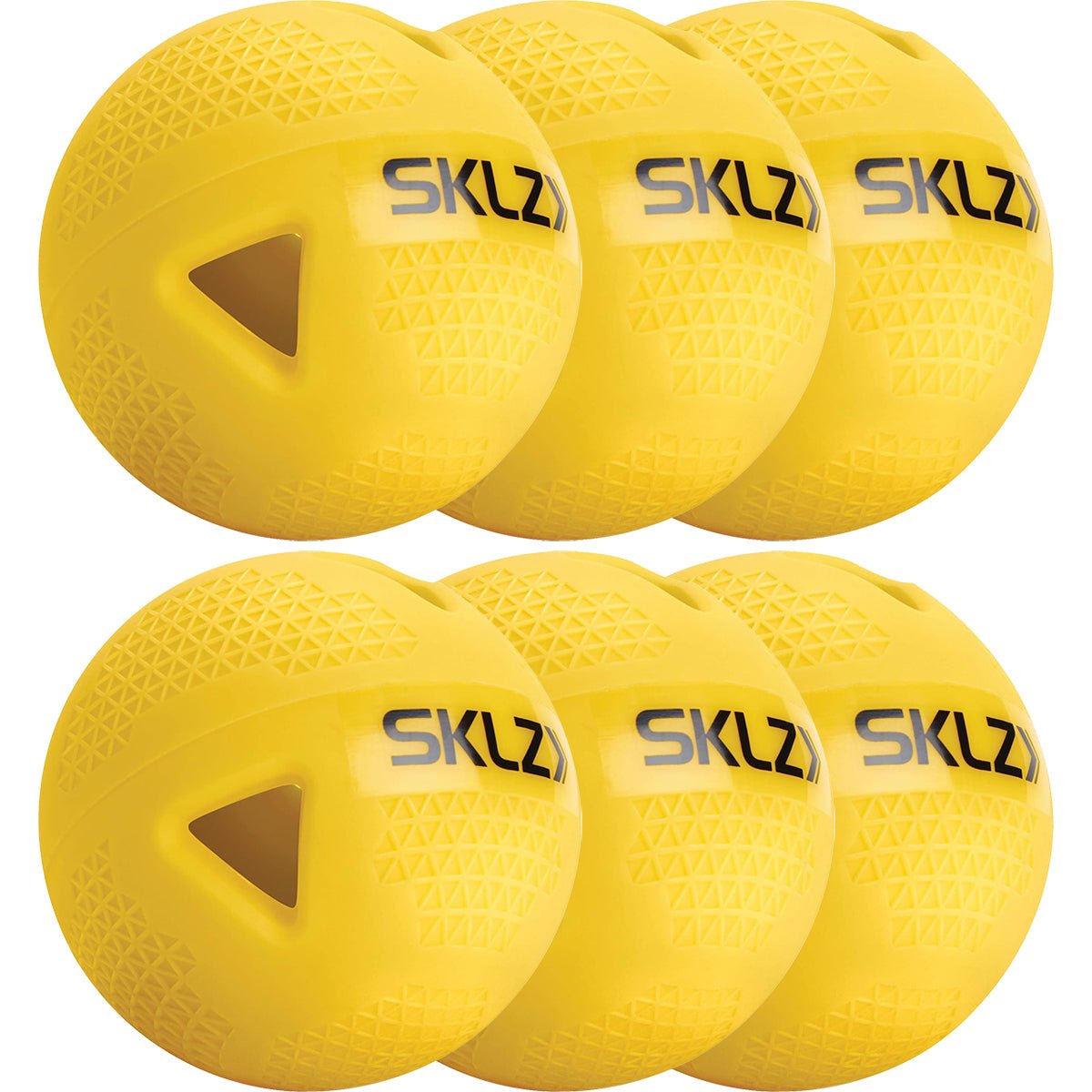 SKLZ Premium Impact Practice Baseballs 6 - Pack - Yellow - Forza Sports