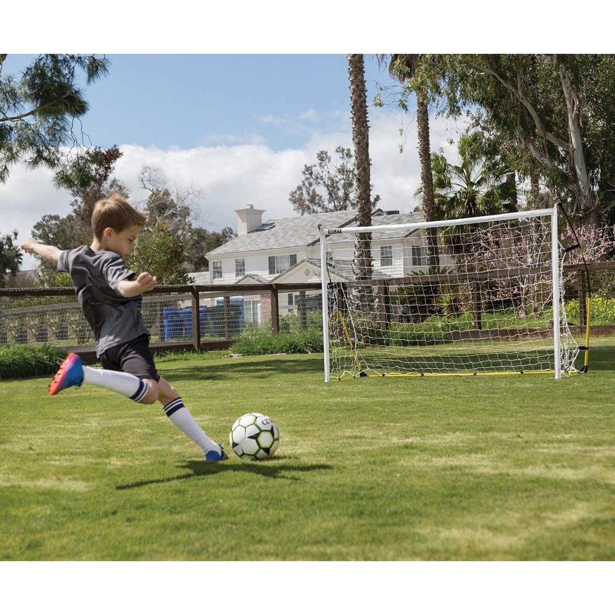 SKLZ Quickster Soccer Goal - White/Yellow - Forza Sports