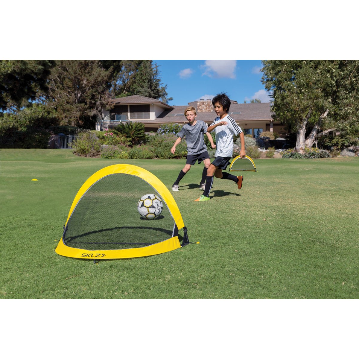 SKLZ Playmaker Soccer Goal Set - Yellow - Forza Sports