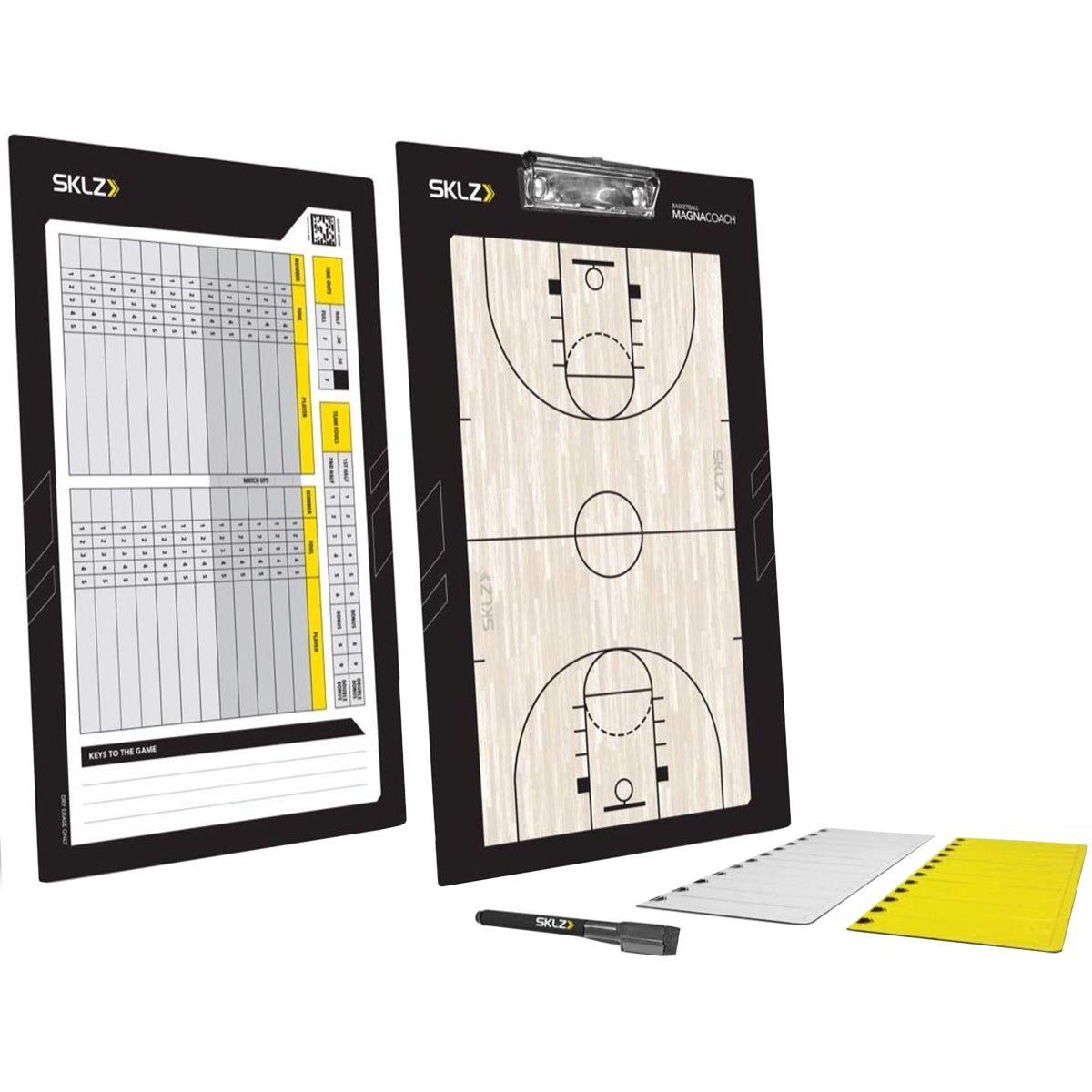 SKLZ Basketball Magna Coach Board - Black/Yellow - Forza Sports