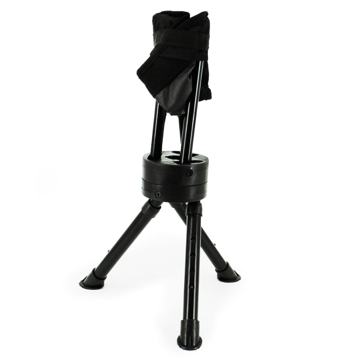 Rhino Hunting Swivel Stool with Adjustable Legs - Black - Forza Sports