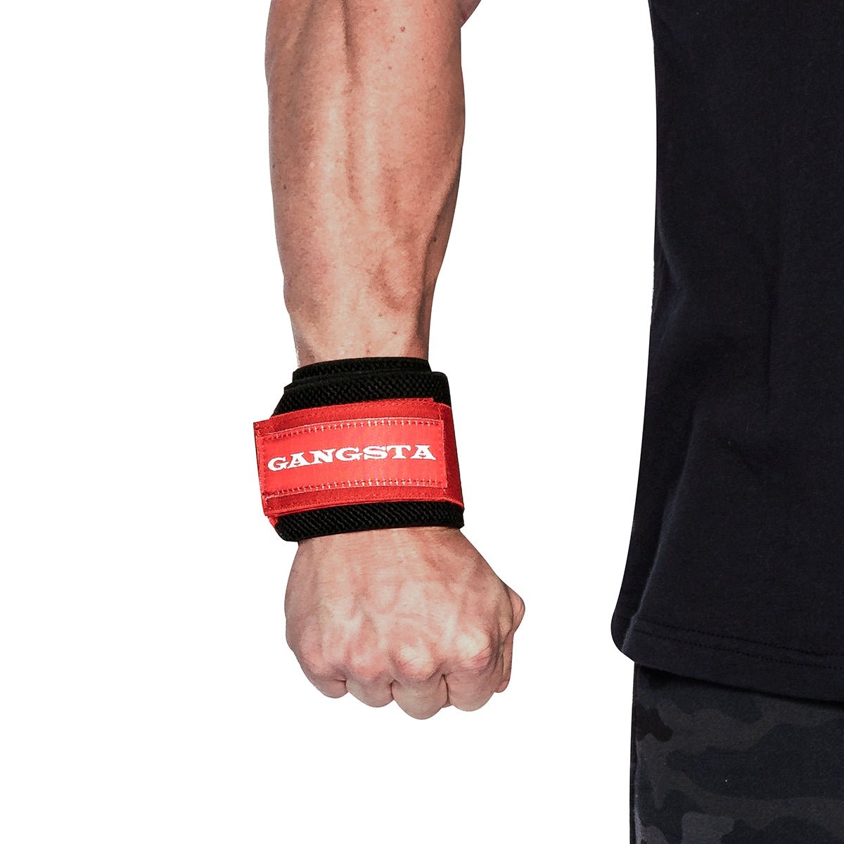 Sling Shot Gangsta Flex Wraps by Mark Bell - Black/Red - Forza Sports