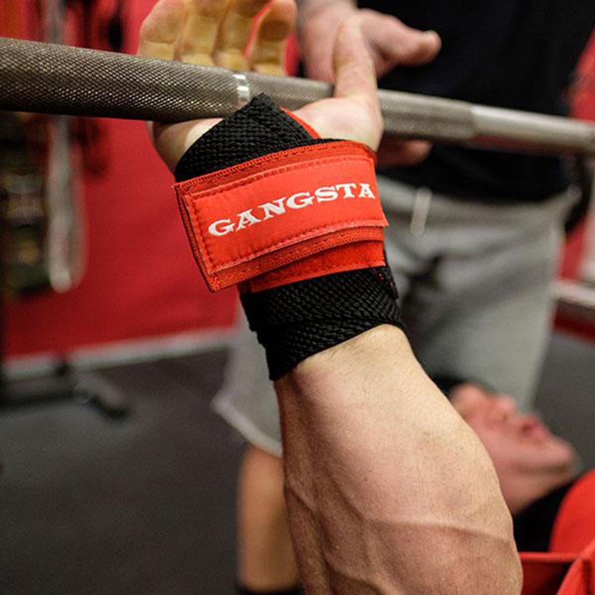 Sling Shot Gangsta Flex Wraps by Mark Bell - Black/Red - Forza Sports