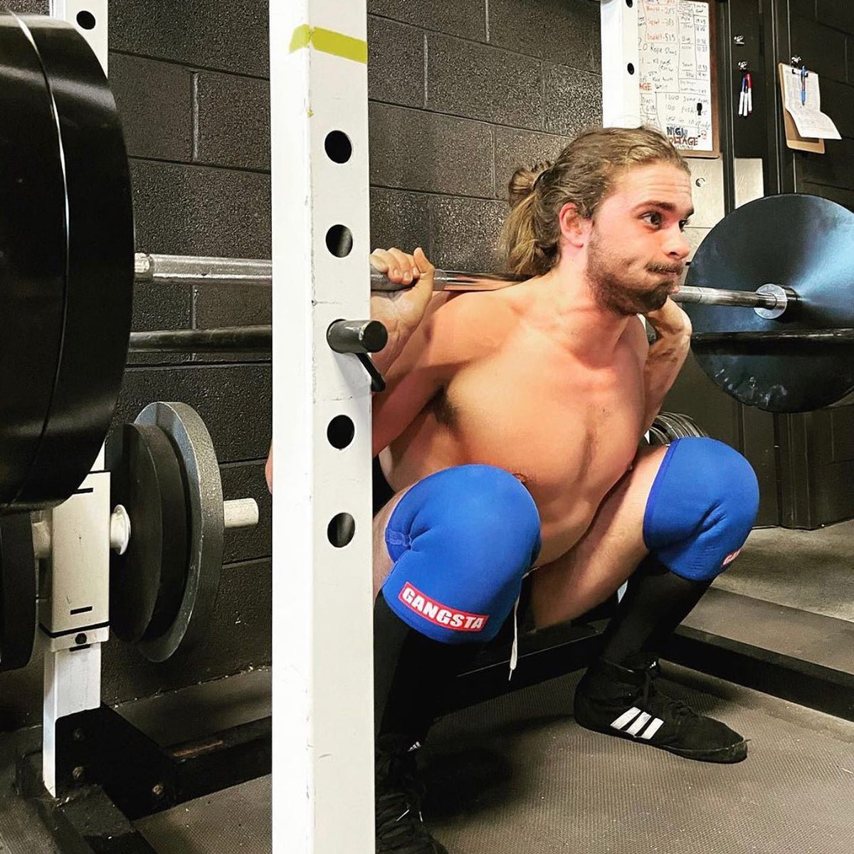 Sling Shot Gangsta Knee Sleeves by Mark Bell - Blue - Forza Sports