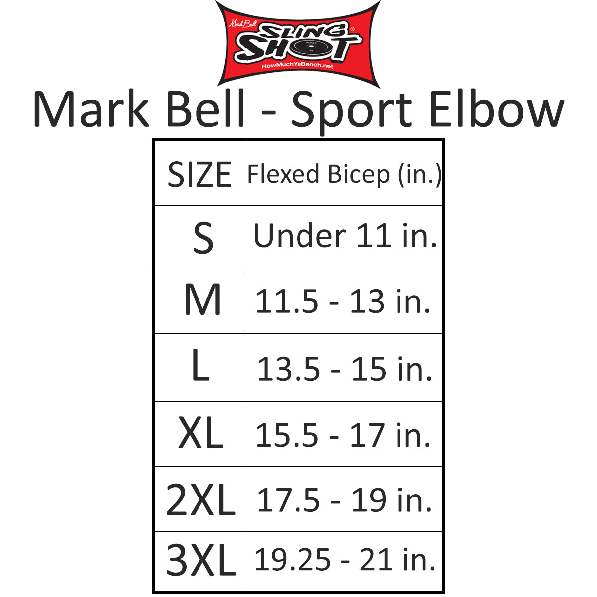 Sling Shot Compression Elbow Sleeves by Mark Bell - Black Sling Shot