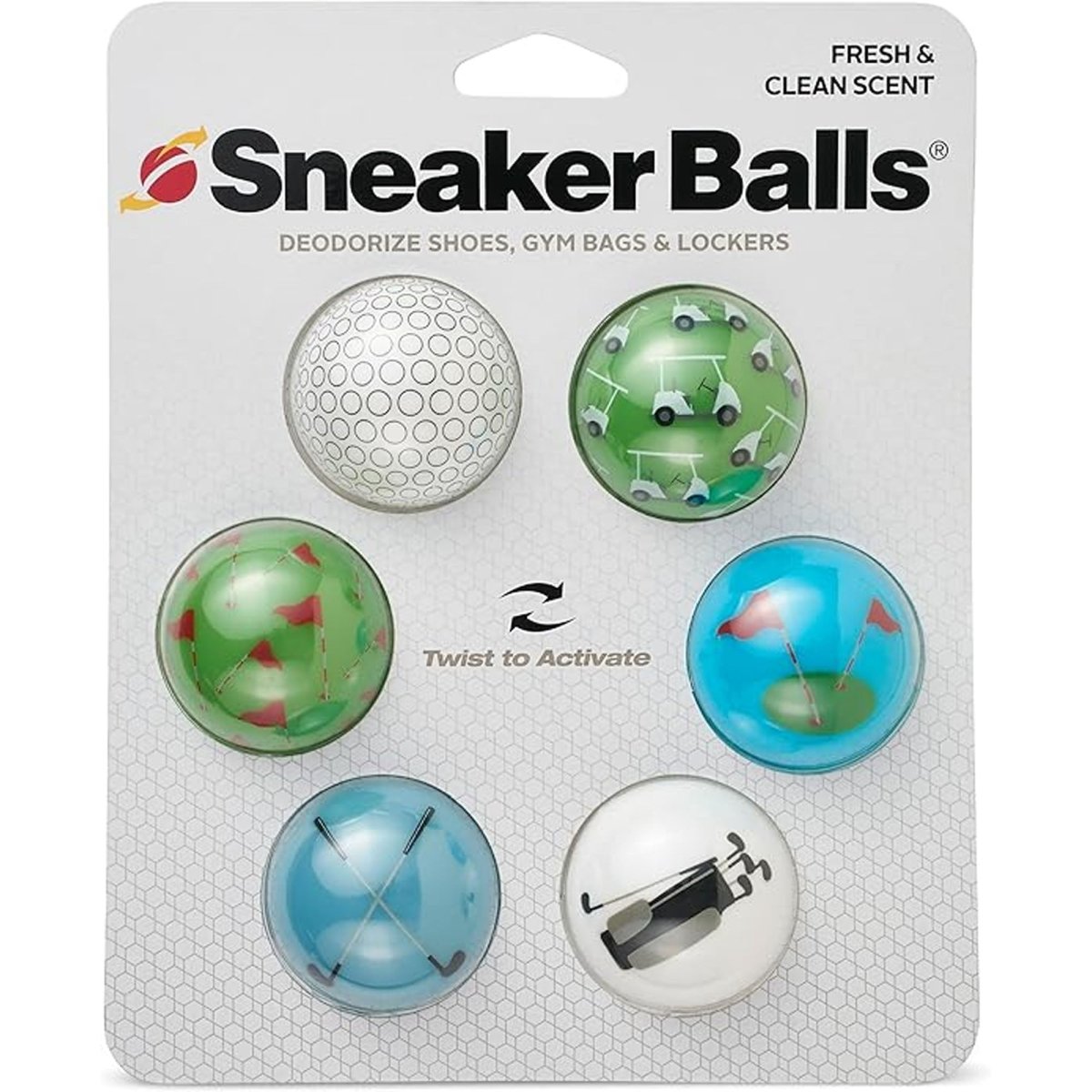Sneaker Balls Fresh Scented Shoe Freshener, Golf, 6 Pack - Forza Sports