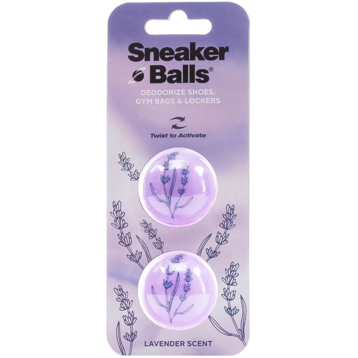 Sneaker Balls, Lavender Scented Shoe Freshener, Lavender, 2 Pack - Forza Sports