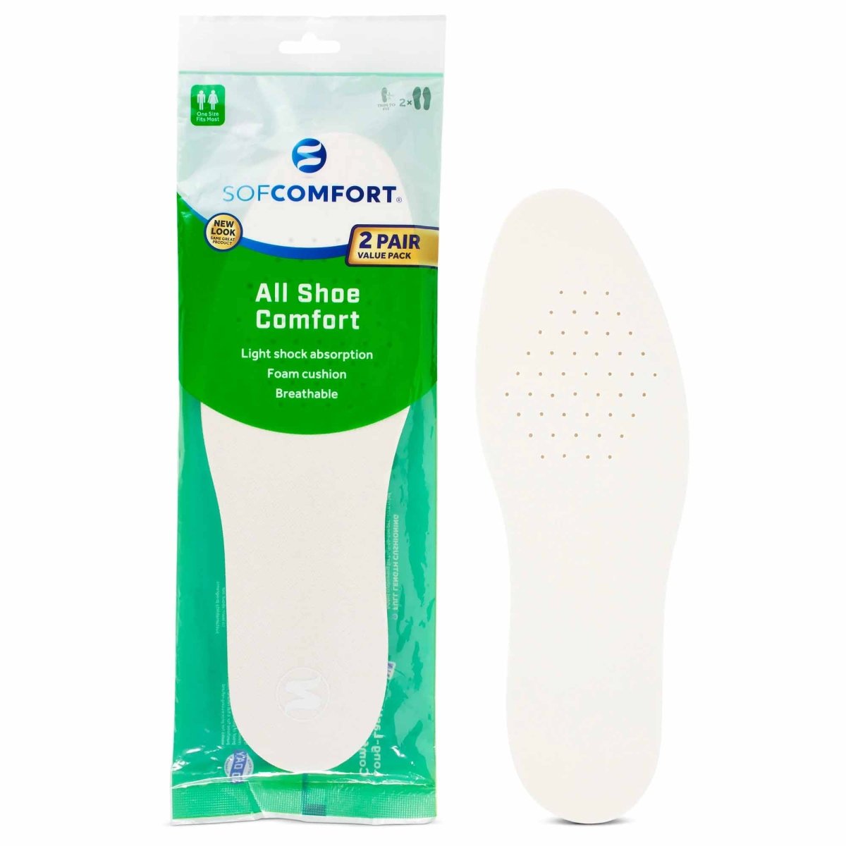 Sof Comfort All Shoe Comfort Insole, One Size Fits Most - Forza Sports