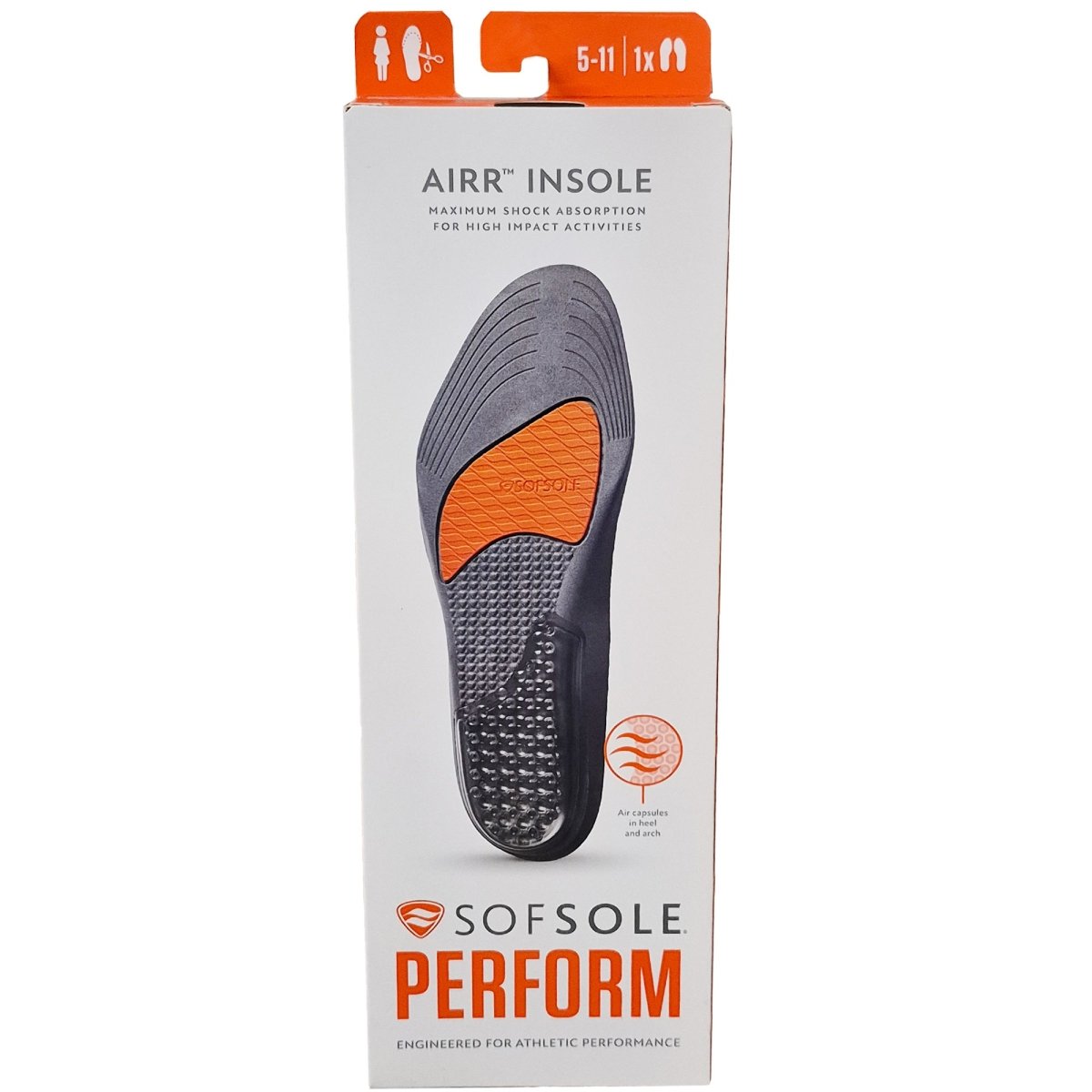 Sof Sole AIRR Performance Cushion Trim To Fit Insoles, Women's 5 - 11 - Forza Sports
