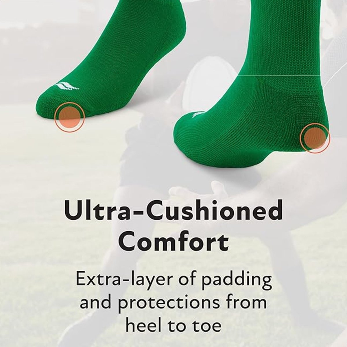 Sof Sole All Sport Over - The - Calf Team Athletic Performance Socks, Red - Forza Sports