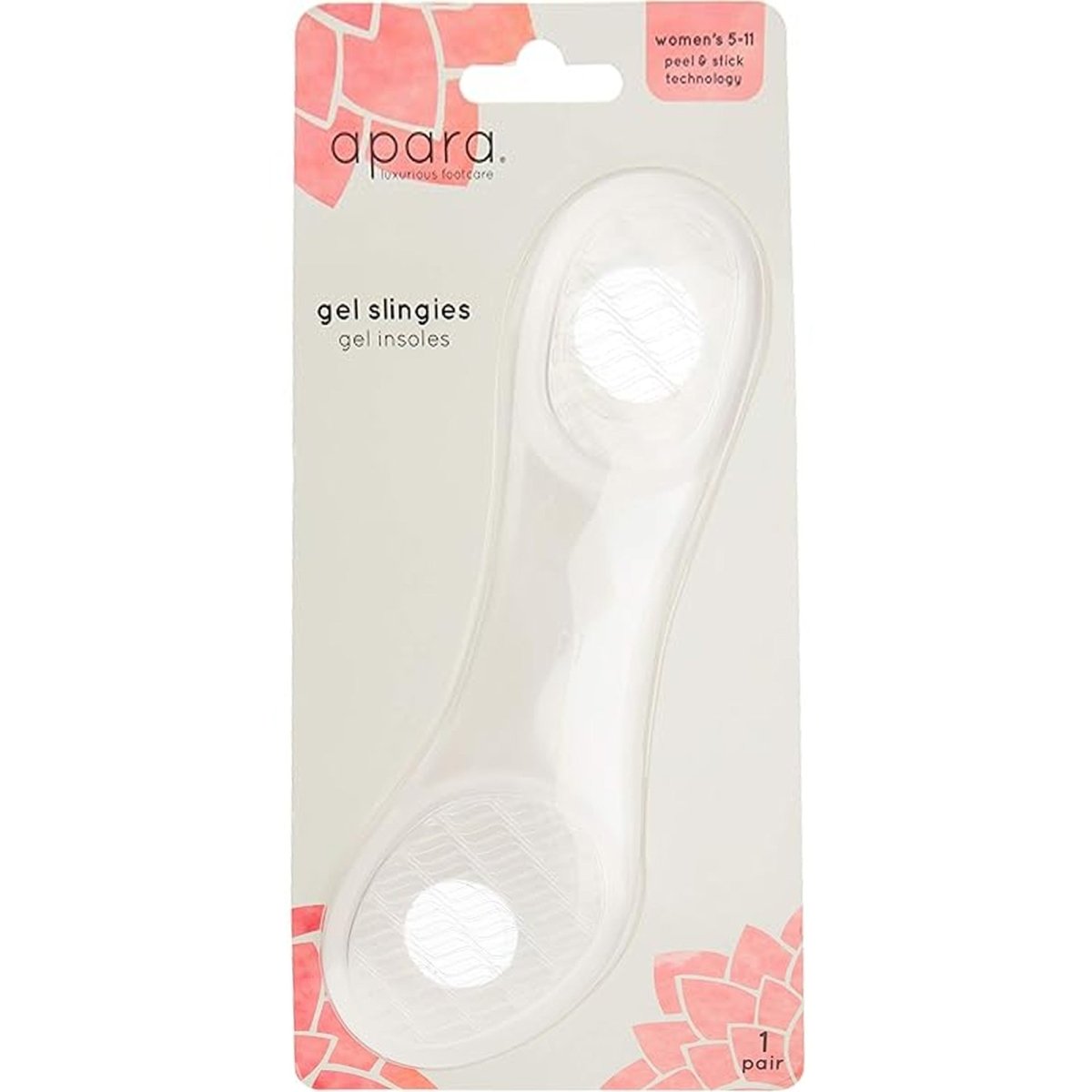 Sof Sole Apara Women's Gel Slingies Insole, Clear, 1 Pair - Forza Sports