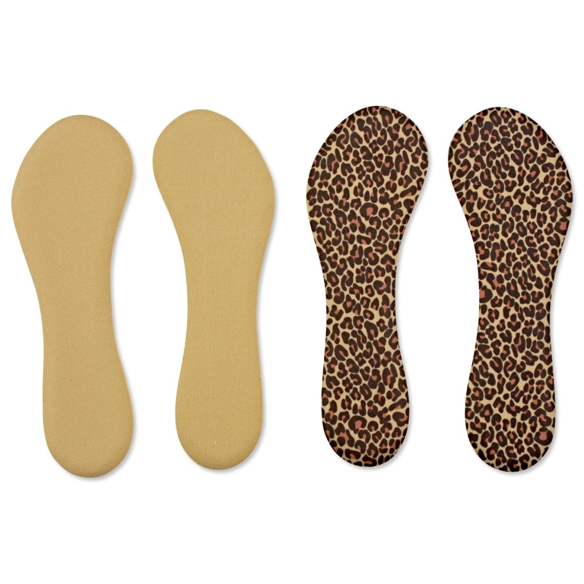 Sof Sole Apara Women's Slingies Fashion Insoles, Cheetah, 5-11, 2 Pairs - Forza Sports