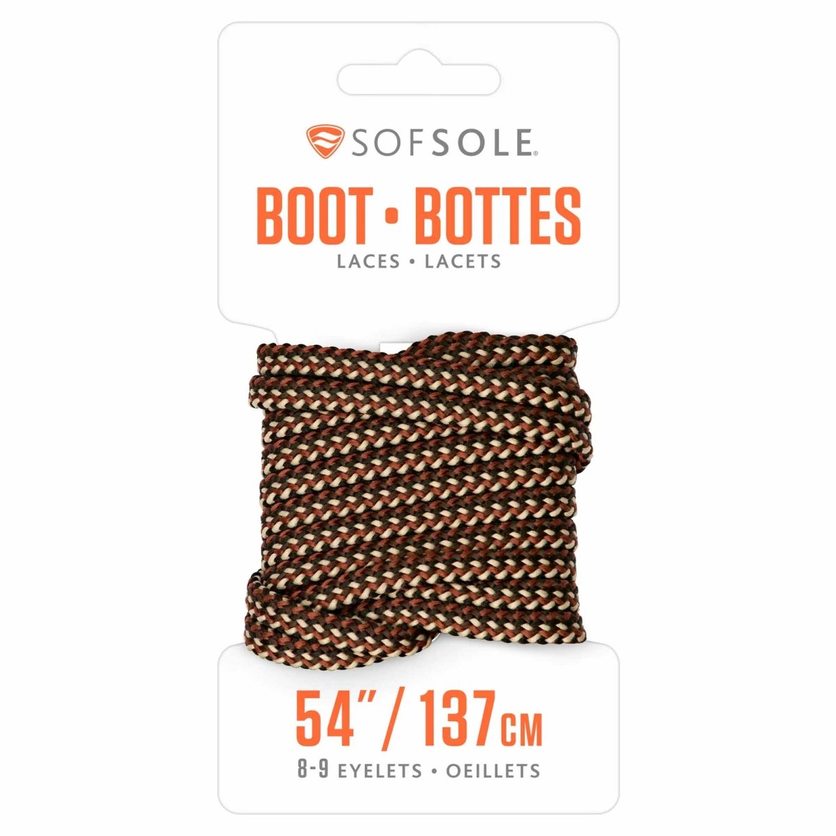Sof Sole Boot Laces, Rattlesnake, 54" - Forza Sports