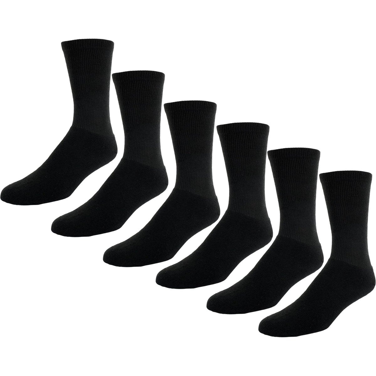 Sof Sole Cushioned Crew Socks, Black - Forza Sports