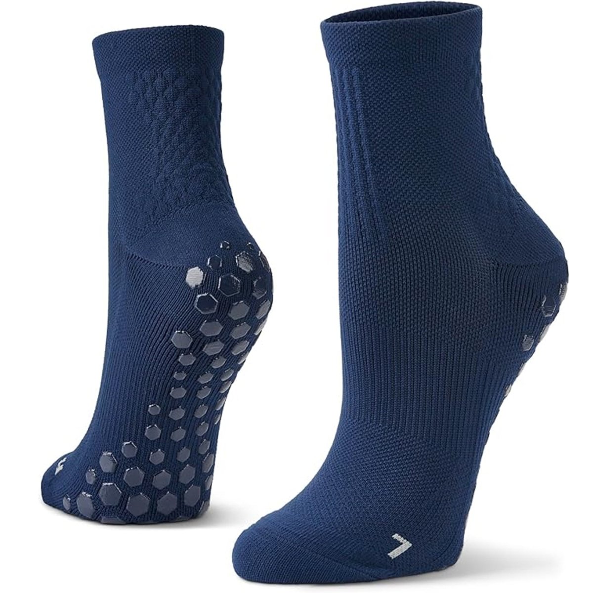Sof Sole Half Crew Nylon Gripper Socks, Navy - Forza Sports