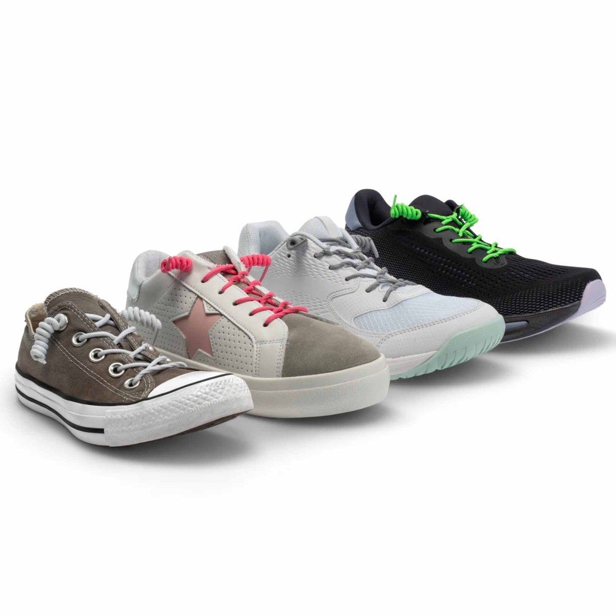 Sof Sole No - Tie Laces, Grey - Forza Sports