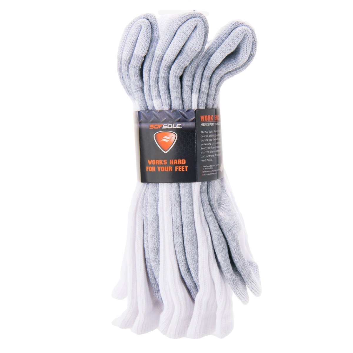 Sof Sole Men's Performance Crew Work Socks - Forza Sports