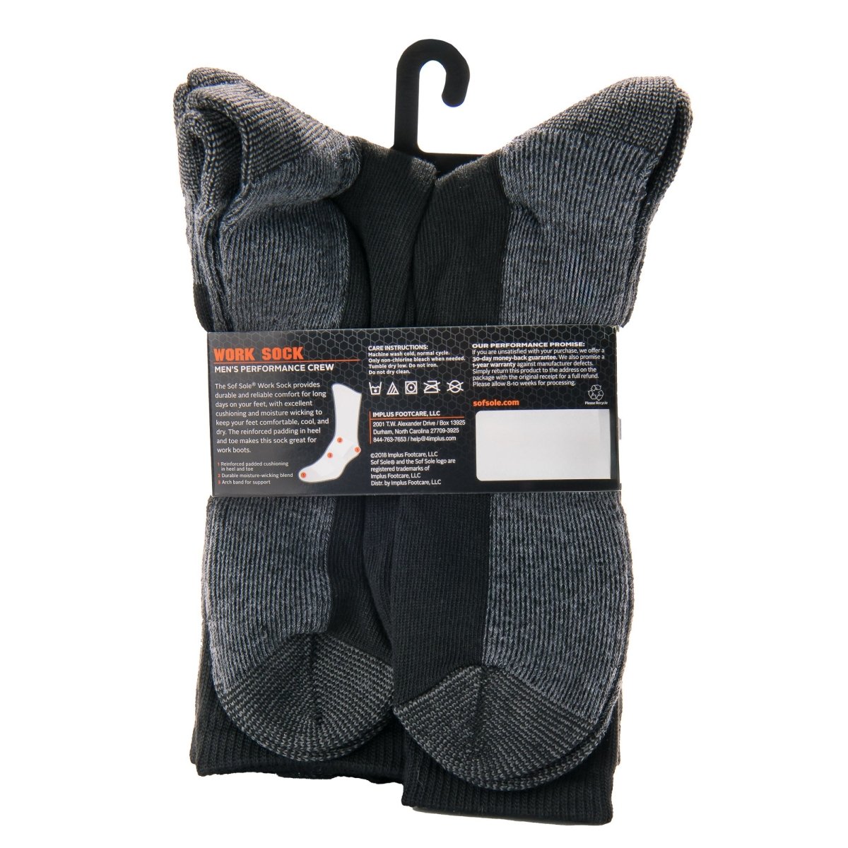 Sof Sole Men's Performance Crew Work Socks - Forza Sports