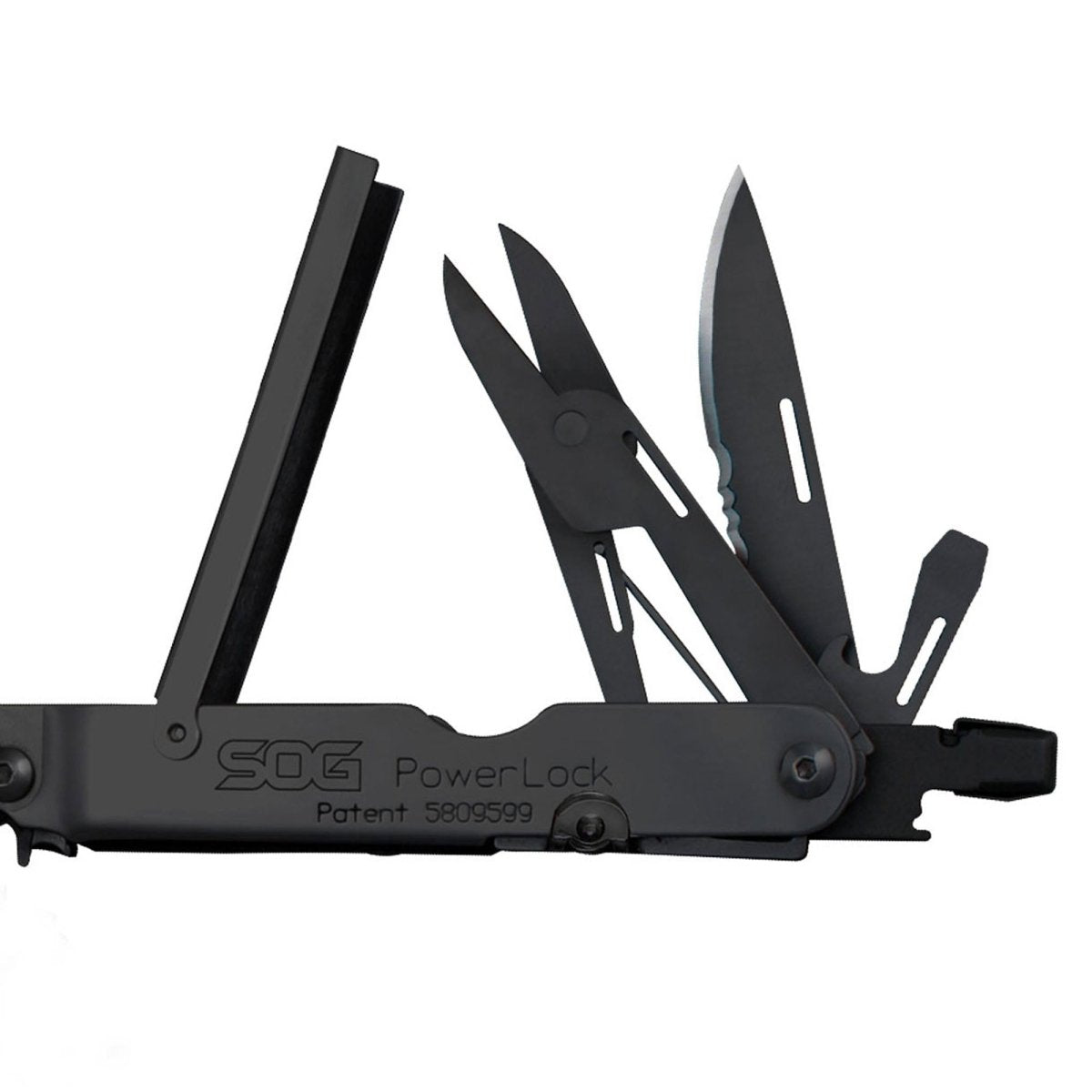SOG - Powerlock Multi - Tool with Scissors and Nylon Shealth - Black Oxide - Forza Sports