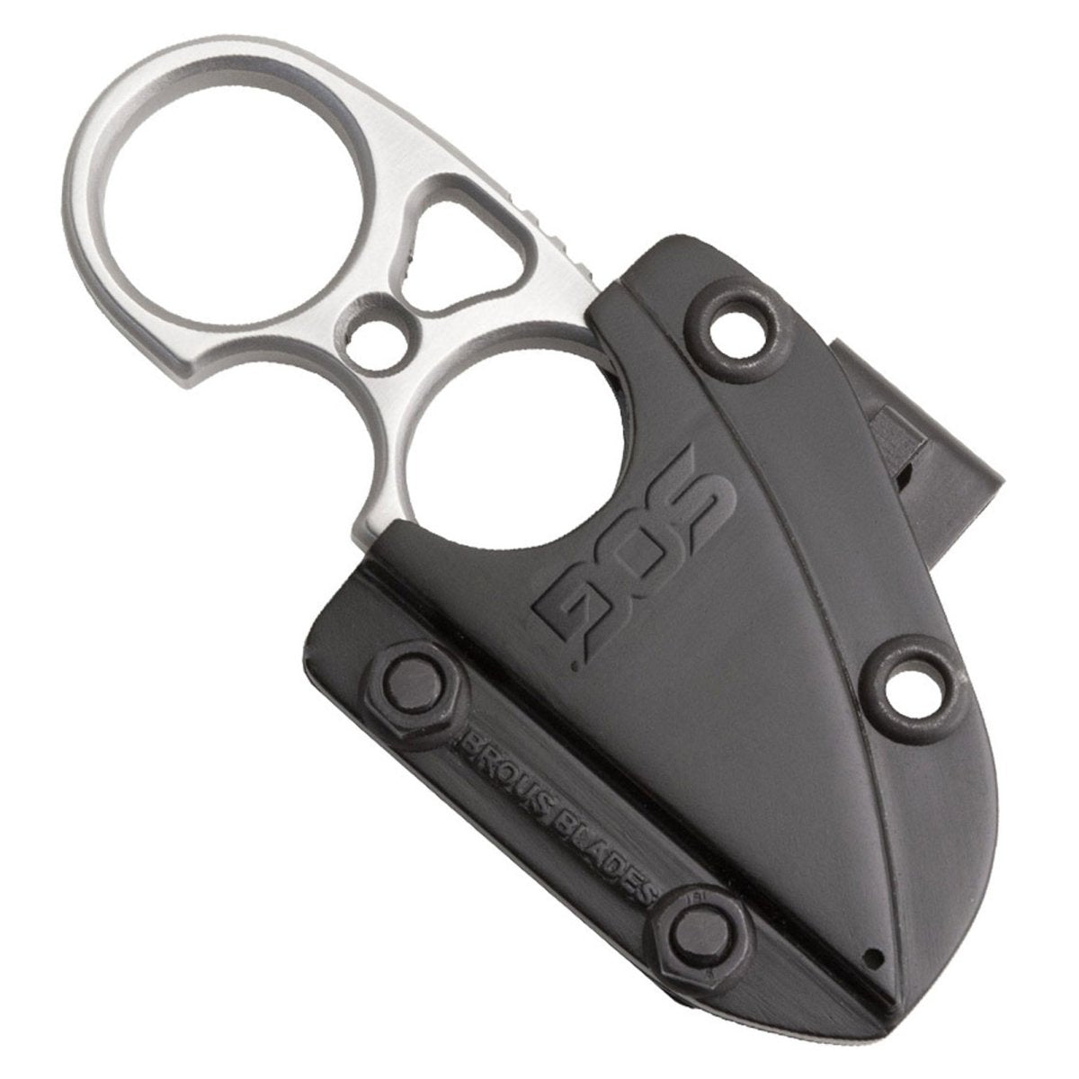 SOG - Snarl - 2.3" Sheepsfoot Style Blade and Black Sheath - Forza Sports